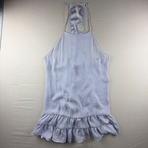 NEW Free People Intimately Voile/Lace Trapeze Slip Dress Lg purple OB421078 0187